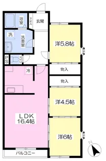 サンクス第一ハイツ【1階】の間取り