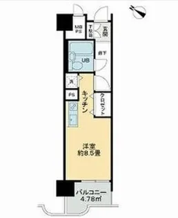 ライオンズマンション一番町【6階】の間取り