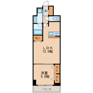 グランルクレ新栄イースト【5階】の間取り