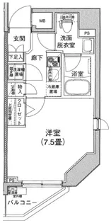 アイル両国弐番館【6階】の間取り