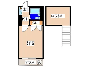 シ-ザ-スパレス【1階】の間取り