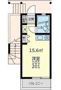 グランジャ横浜【2階】の間取り