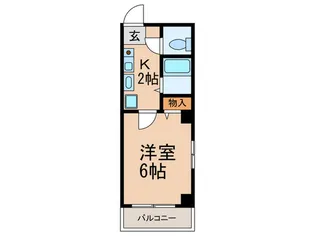 ル-ス・デ・ロッコウ【6階】の間取り