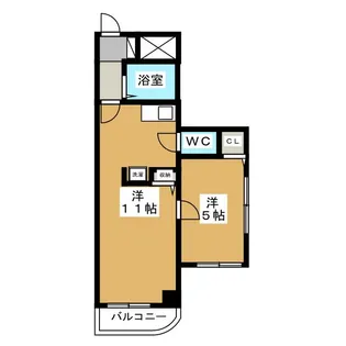 センターイン伊勢町【3階】の間取り