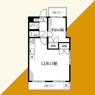 Premium Space上北沢【3階】の間取り