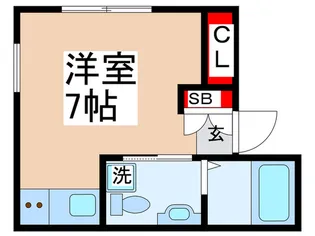 プロムナード浅草千束【1階】の間取り