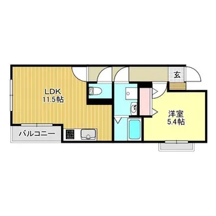 グレイスコートS【1階】の間取り