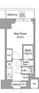 コンフォリア・リヴ横浜平沼【9階】の間取り