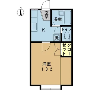 セレクトハウス駅南【1階】の間取り