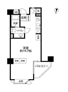 朝日マンション御殿山【4階】の間取り