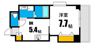 ルミエール堺町【4階】の間取り