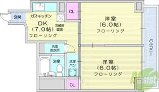 仙台ファーストマンション【4階】の間取り