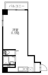 高輪ダイヤハイツ【5階】の間取り