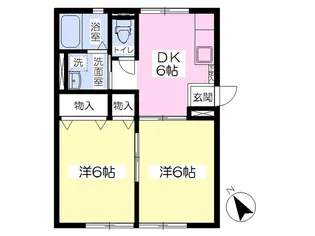 グリーンアート・U【1階】の間取り