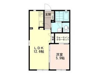 ブルースカイ C【1階】の間取り