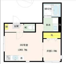 coty糀谷【2階】の間取り
