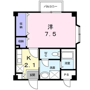 アルテール幸神【2階】の間取り