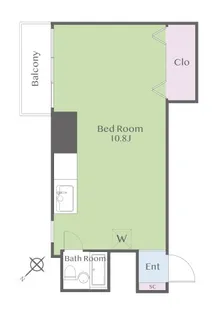 東都マンション赤坂【4階】の間取り