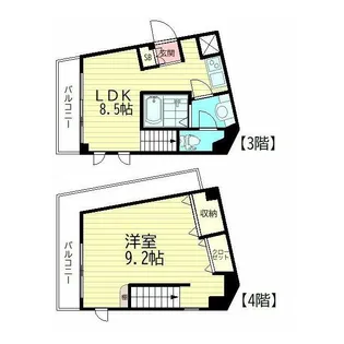 グリーンスボロウの間取り
