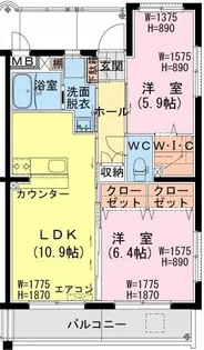 トレジャービルド【3階】の間取り