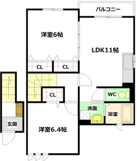 Sunlit・Y【2階】の間取り