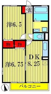 ハイムシンフォニアA棟【2階】の間取り