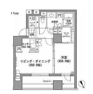 パークハビオ八丁堀【2階】の間取り