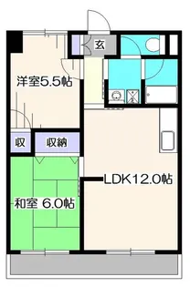 西原ISハイツ【3階】の間取り