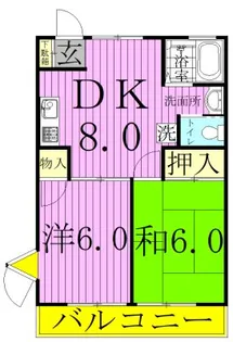 グリーンコート【2階】の間取り