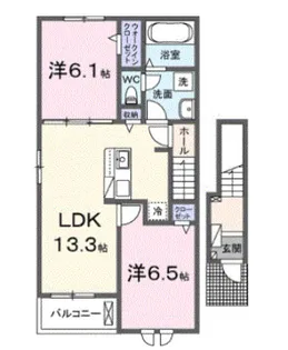 アヴェニールガーデン【2階】の間取り