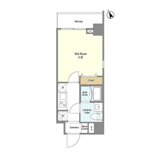 ラクラス下総中山【2階】の間取り