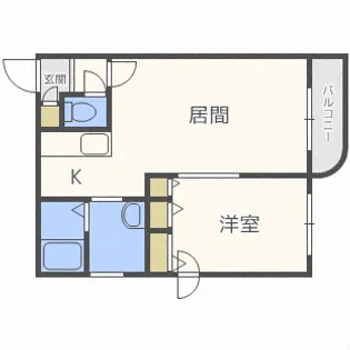 エストフォーレ16II【2階】の間取り
