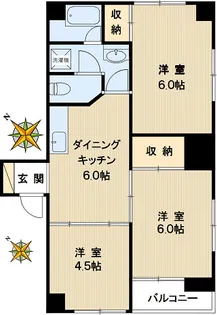 ファミール小深田【2階】の間取り
