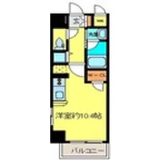 プラウドフラット河原町【1階】の間取り