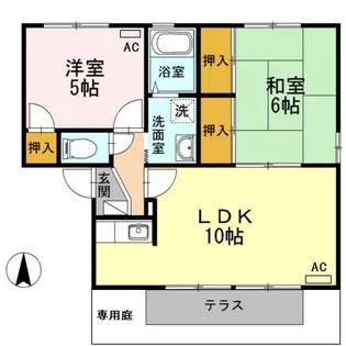 ファミール大藤 A棟【1階】の間取り