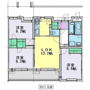 リベラ エレンシア【5階】の間取り