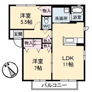 CHOW HOUSE【1階】の間取り