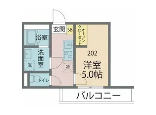 カインドネス鶴見小野【2階】の間取り