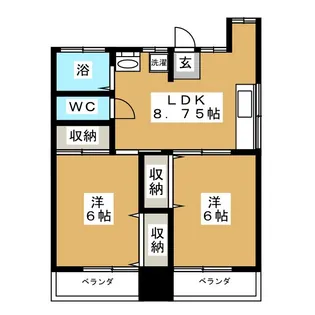 ファインビュー【2階】の間取り