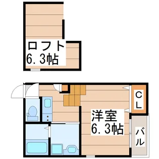 メゾン・シャドール北山【1階】の間取り