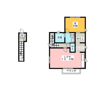 イーストハウスビレッジE【2階】の間取り