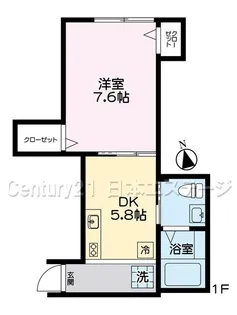 コルティーレ中延【1階】の間取り