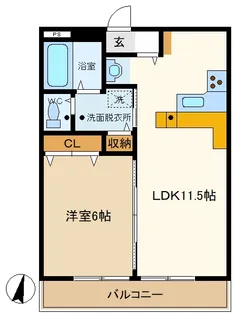 山口マンション【2階】の間取り