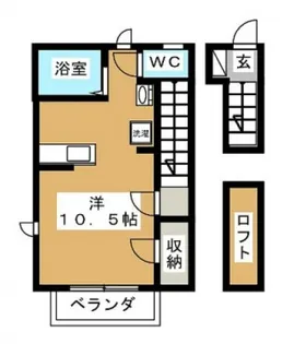 アクアコート富士見ヶ丘【2階】の間取り