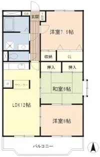 サンライズイーストMS【4階】の間取り