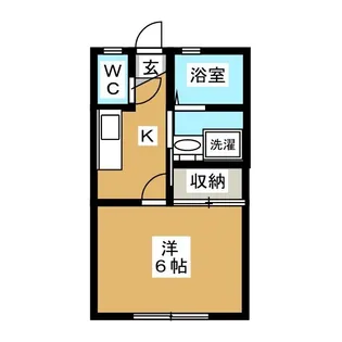 ハウス駒林【2階】の間取り