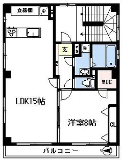アルメリア清澄白河【2階】の間取り