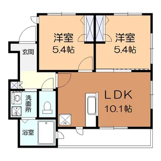 シャルマン【1階】の間取り