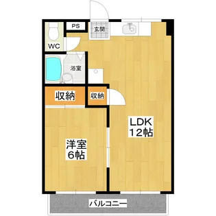 第3中川ハイツ【1階】の間取り