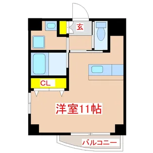 フォンス下荒田【6階】の間取り